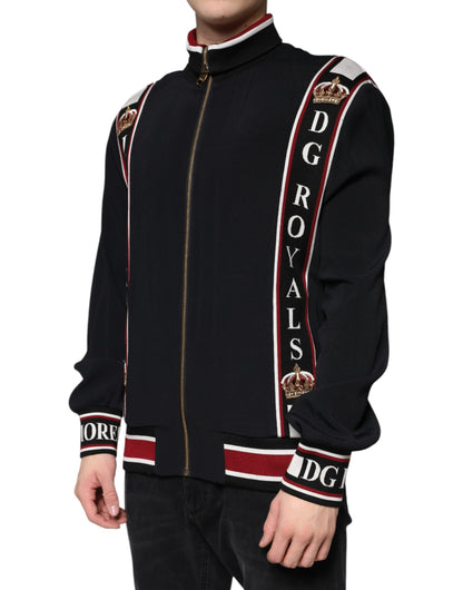 Black DG King Full Zip Sweatshirt Sweater