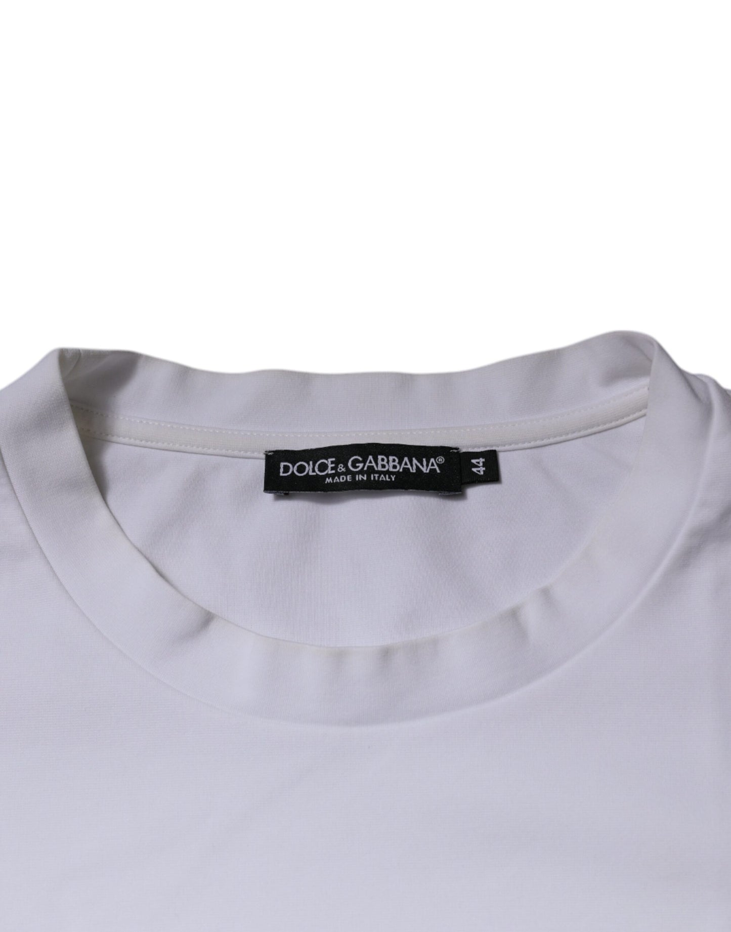 White DG Logo Crew Neck Short Sleeve T-shirt