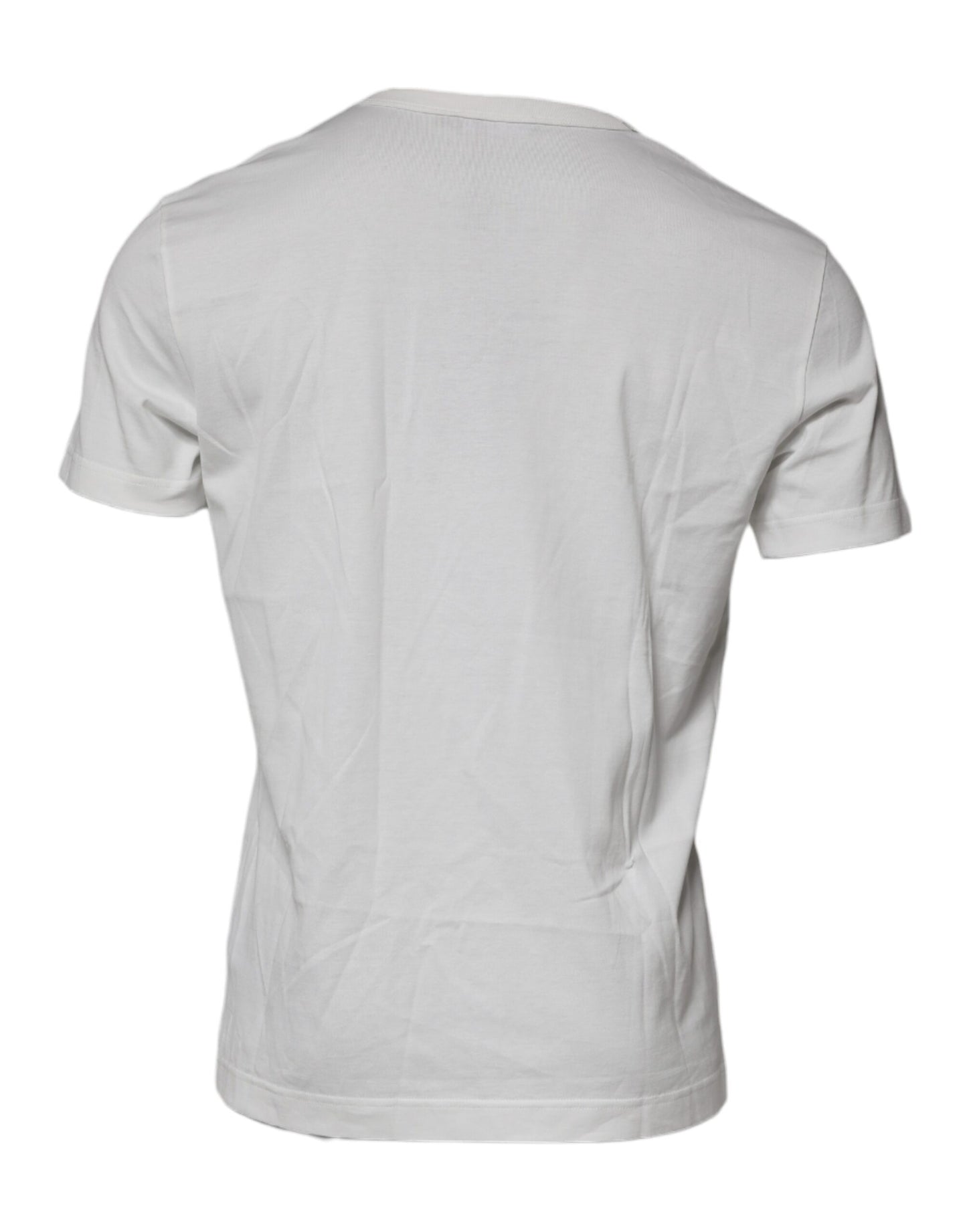 White DG Logo Cotton Crew Neck T-shirt