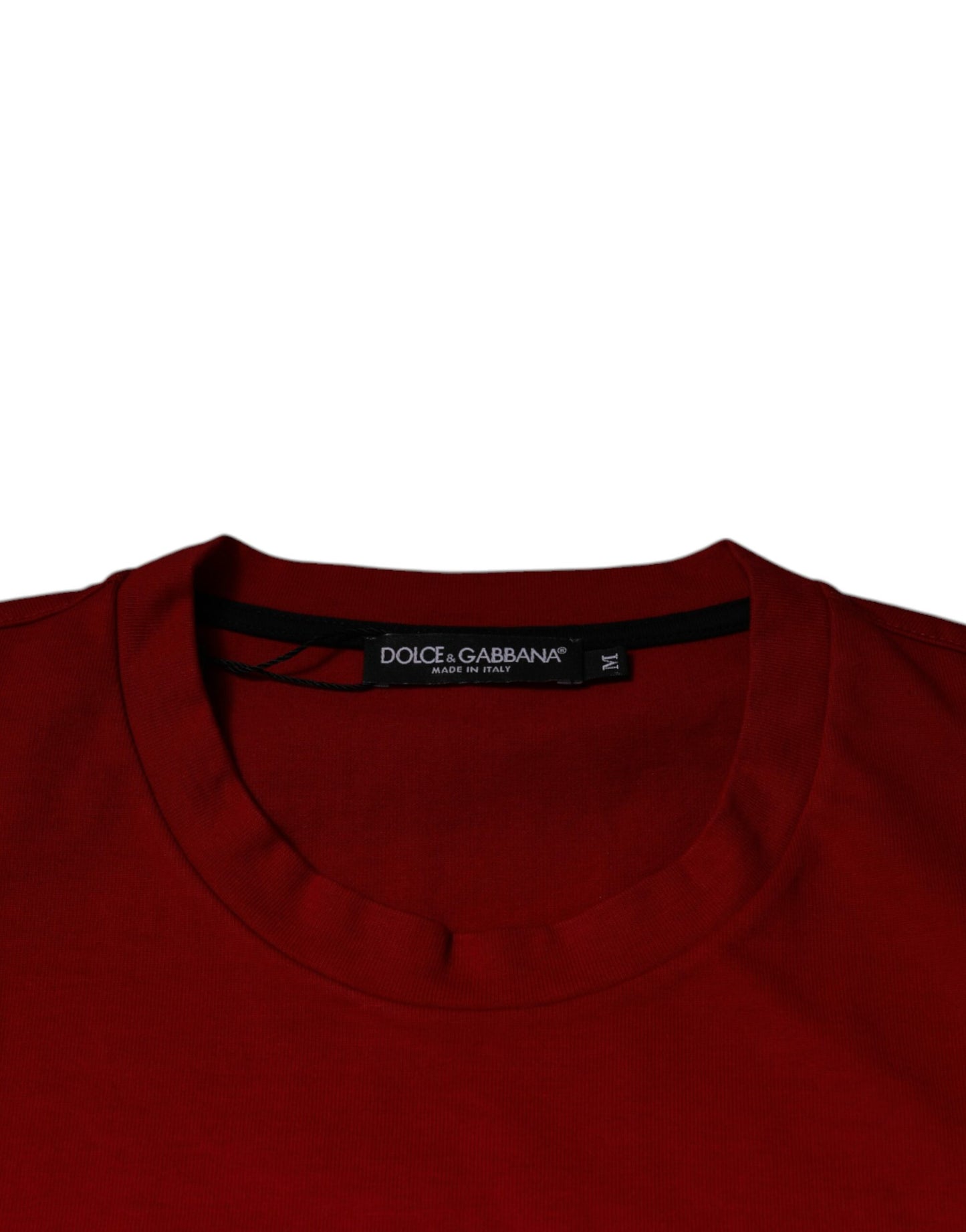 Red DG Eye Cotton Crew Neck T-shirt