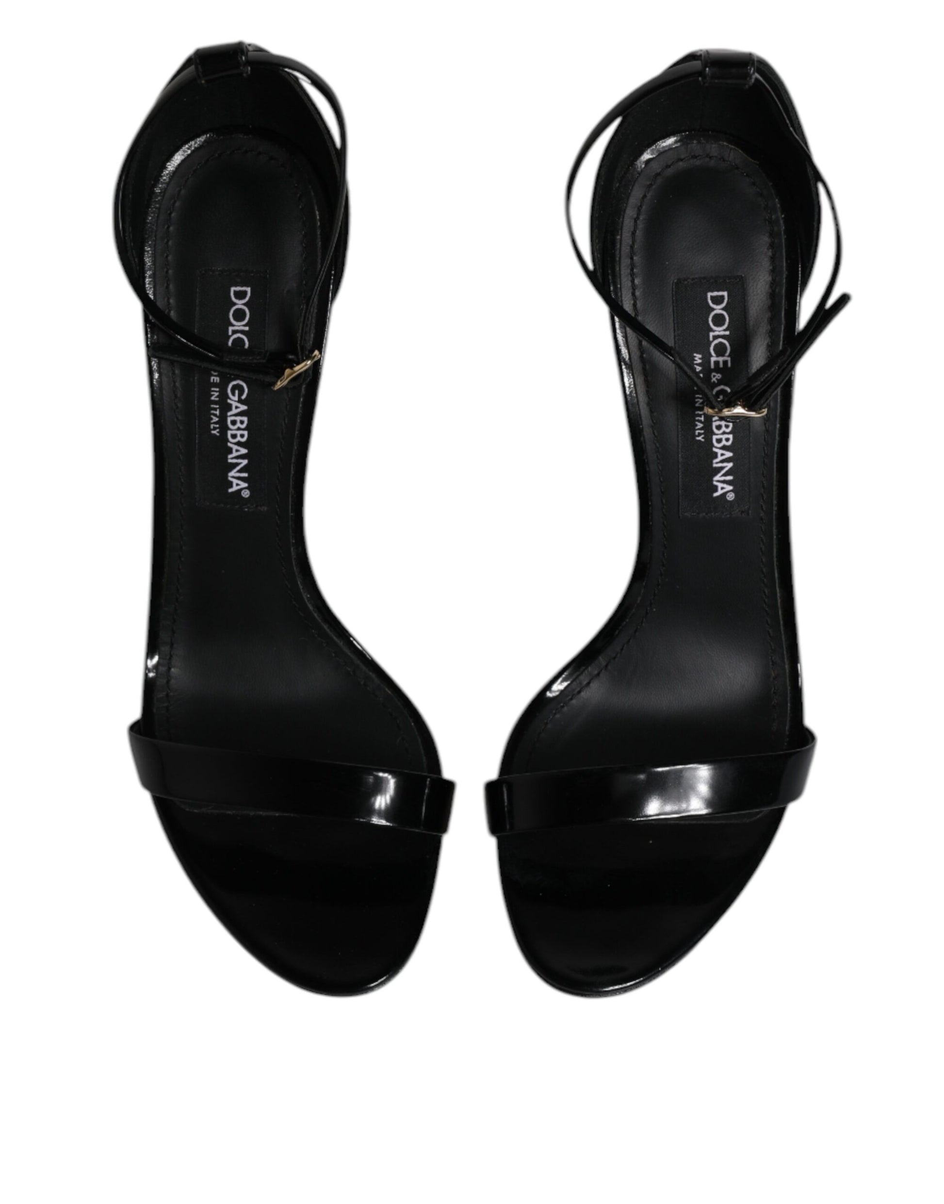 Black KEIRA Heels Ankle Strap Sandals Shoes