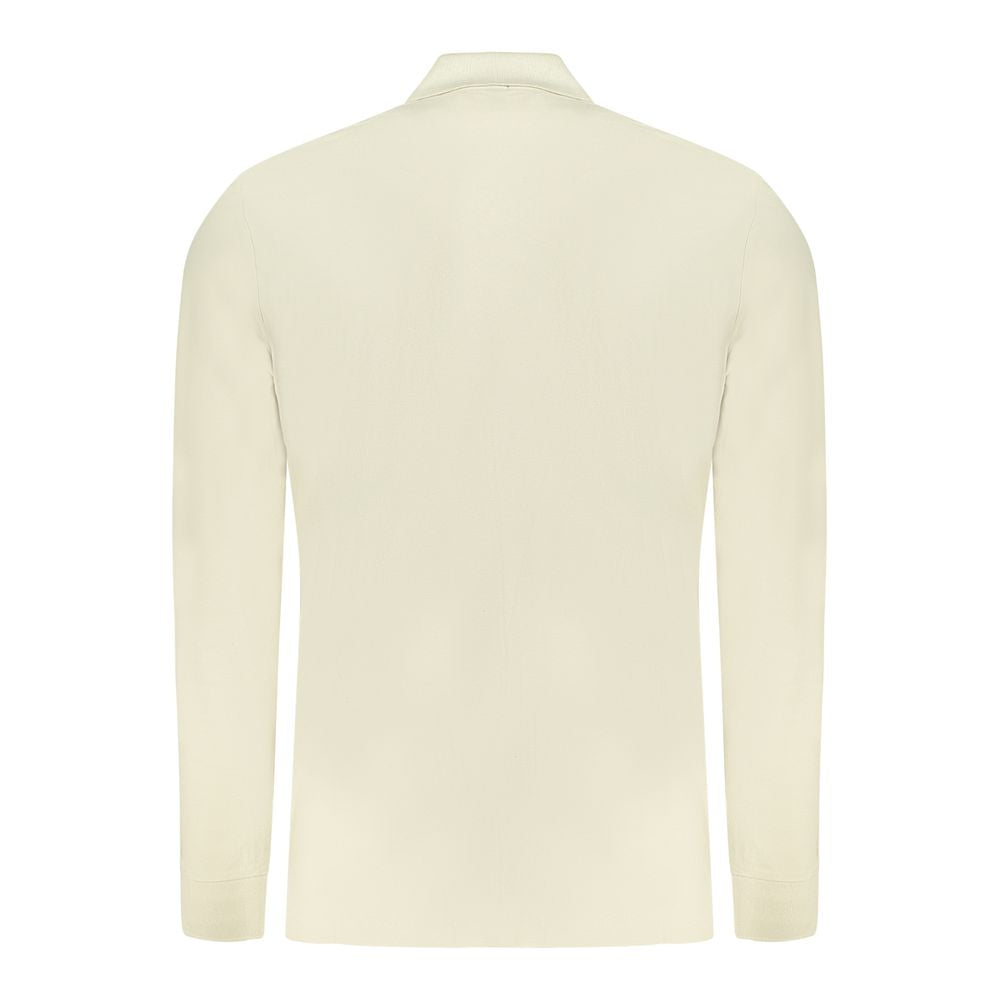 Polo de algodón beige para hombre