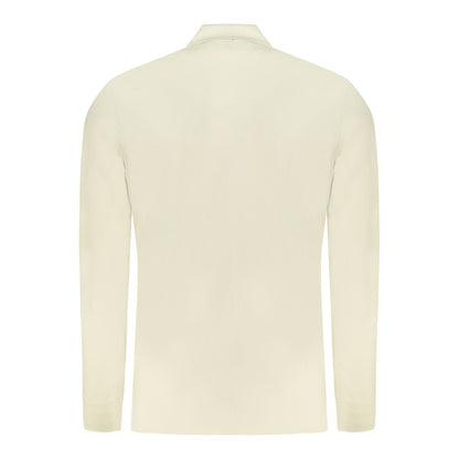 Polo de algodón beige para hombre