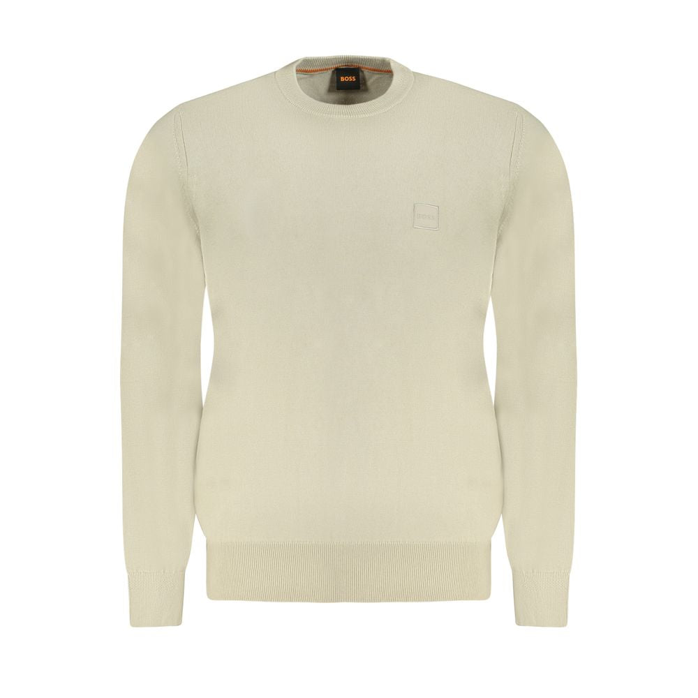 Beige Cotton Sweater