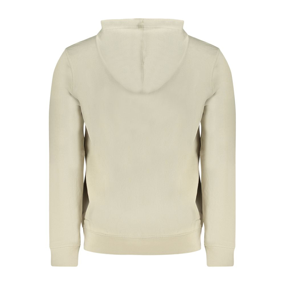 Beige Cotton Men Sweater