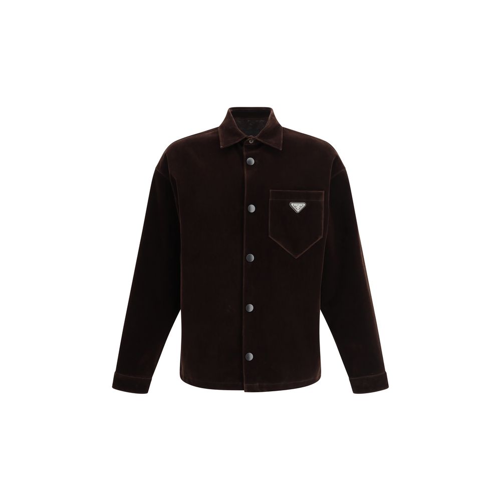 Velvet Shirt Jacket