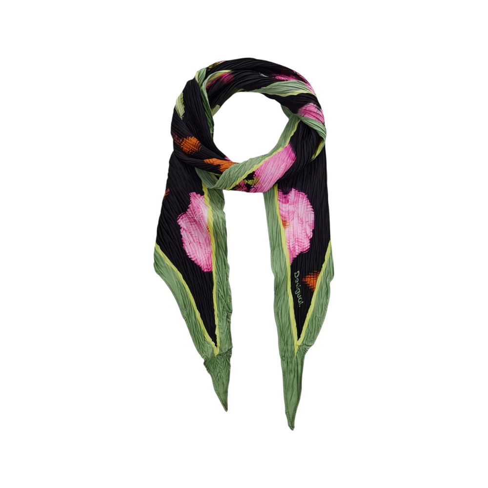 Black Polyester Scarf