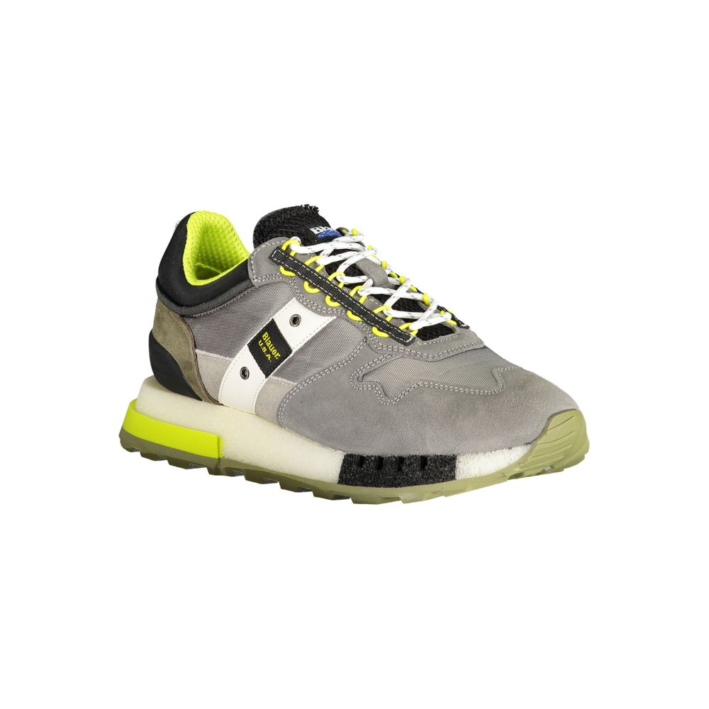 Gray Polyethylene Men Sneaker