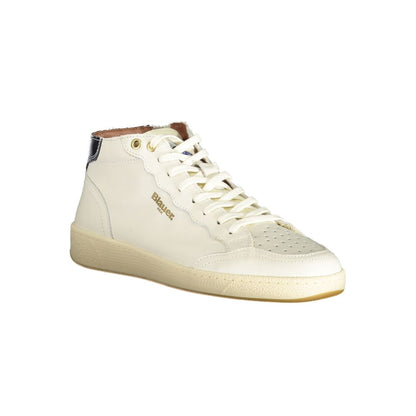 White Polyester Sneaker