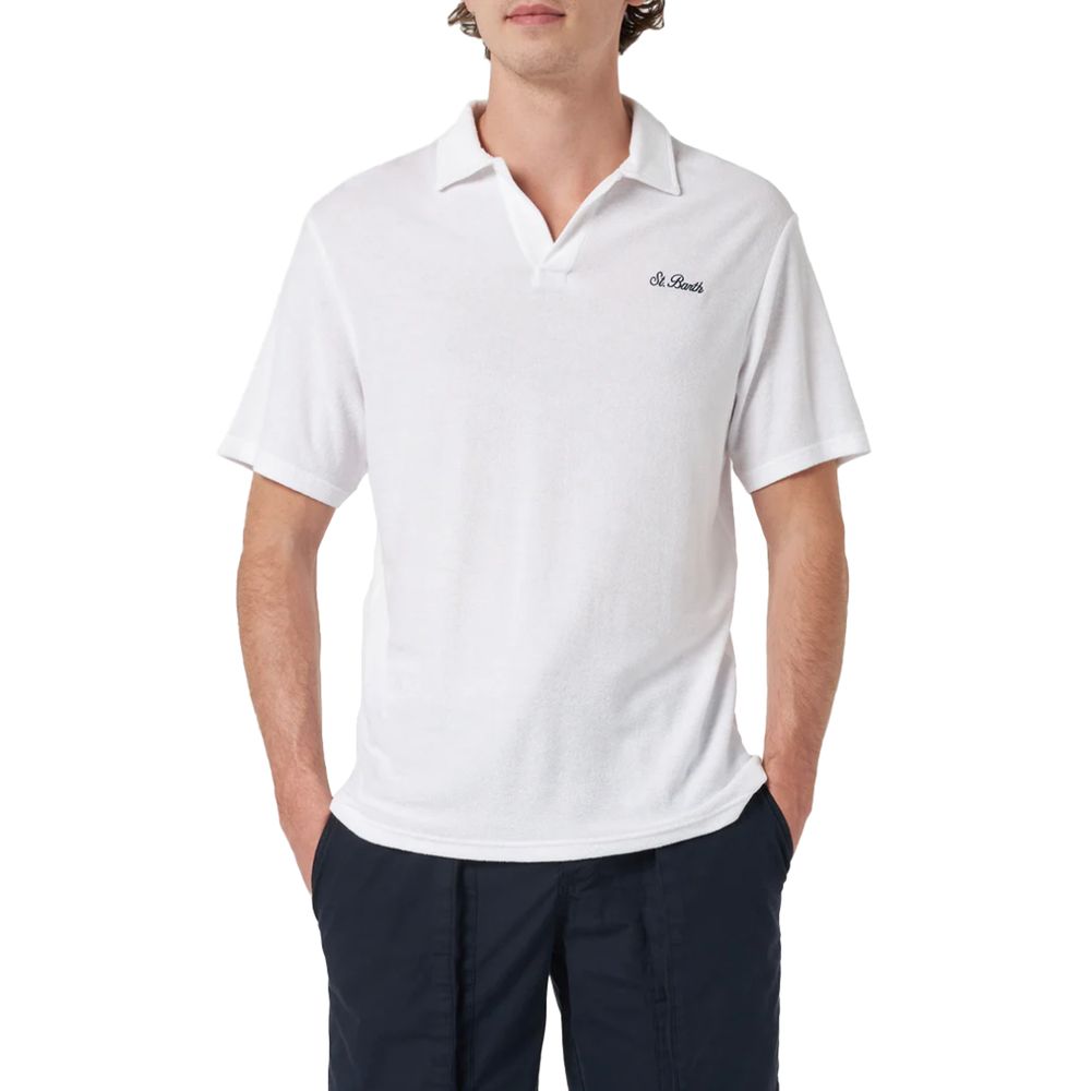 White Cotton Polo Shirt