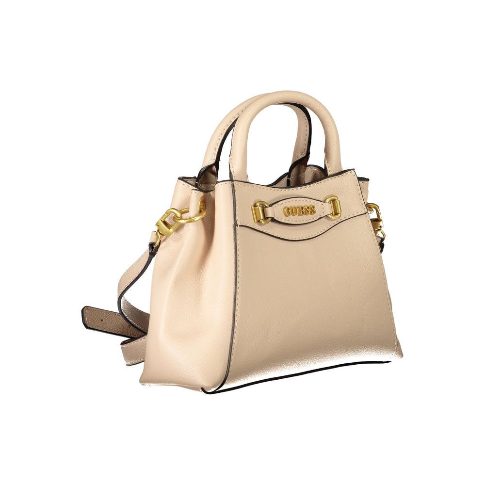 Beige Polyethylene Handbag