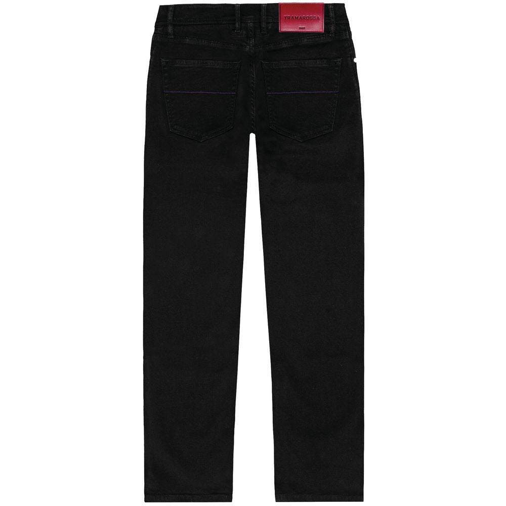 Black Cotton Jeans & Pant