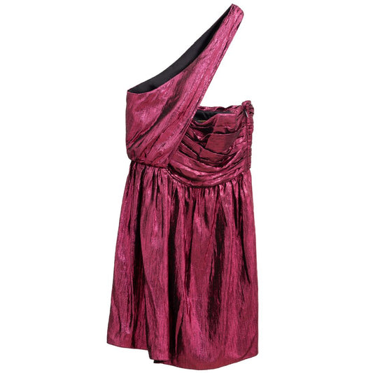 Vestido de viscosa fucsia