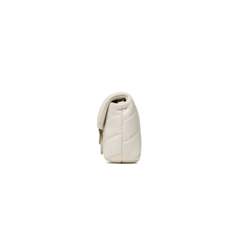 Bolso de piel blanco