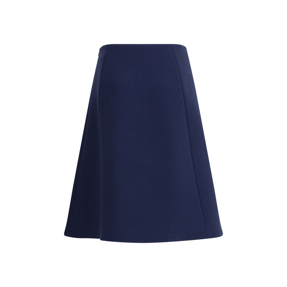 Midi Skirt with Pleat