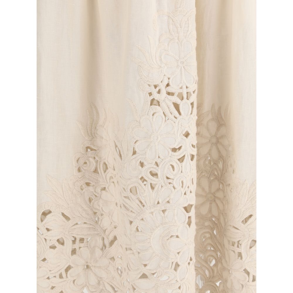 Wylie Embroidered Midi Skirt