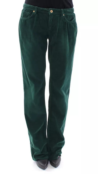 Green Cotton Corduroys SLIMMY Fit D&G Pants