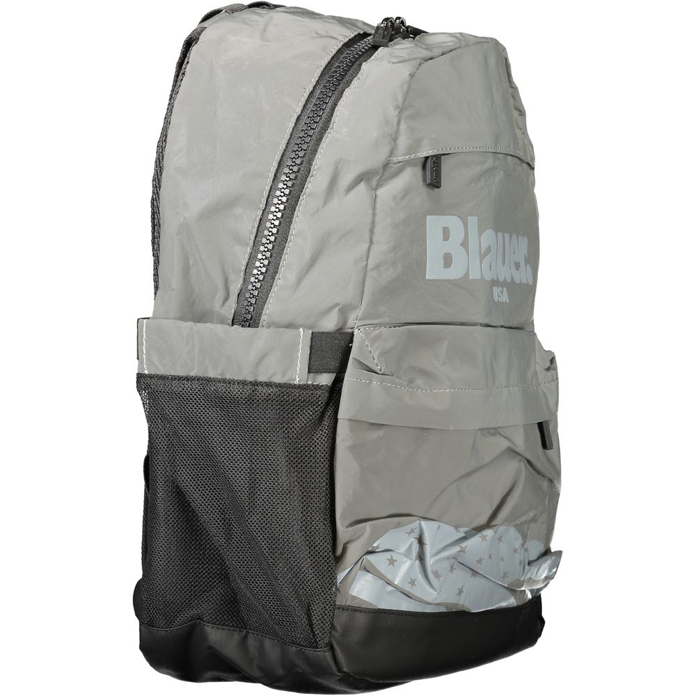 Gray Polyester Backpack