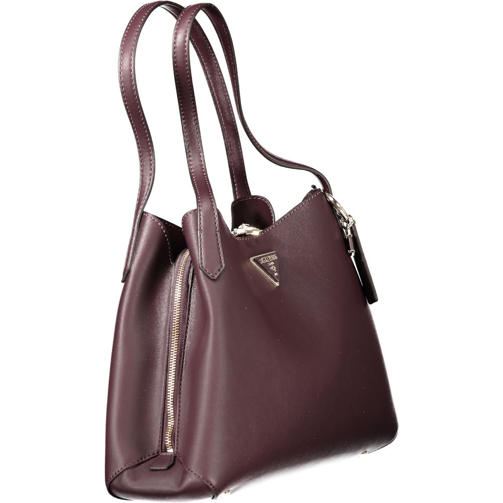 Purple Polyethylene Handbag