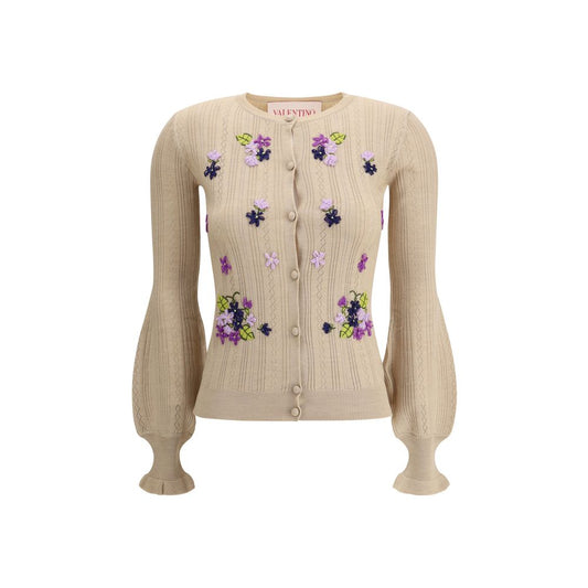 Cardigan de flores bordadas