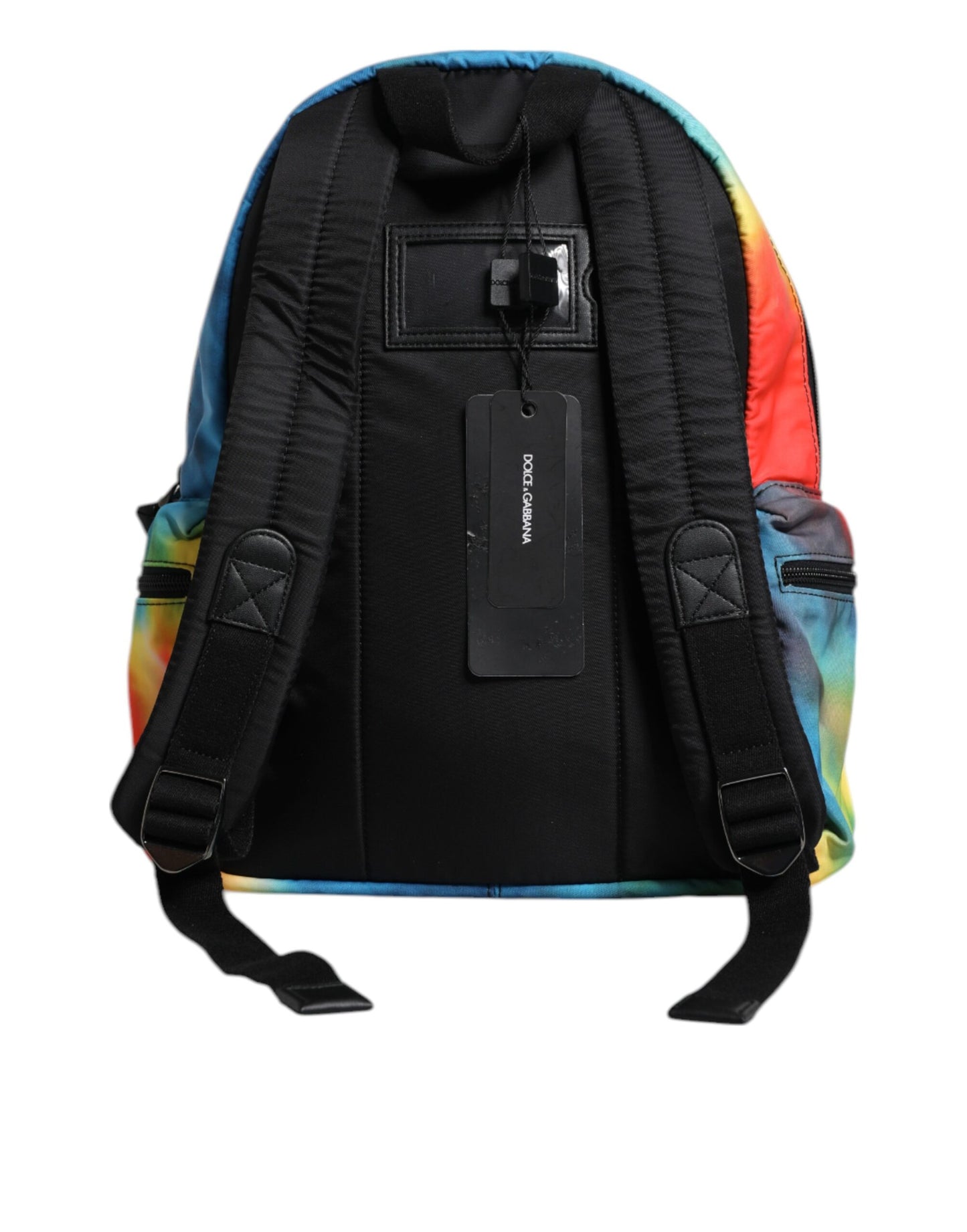 Multicolor Tie Dye Nylon Logo Print Kids Backpack Bag