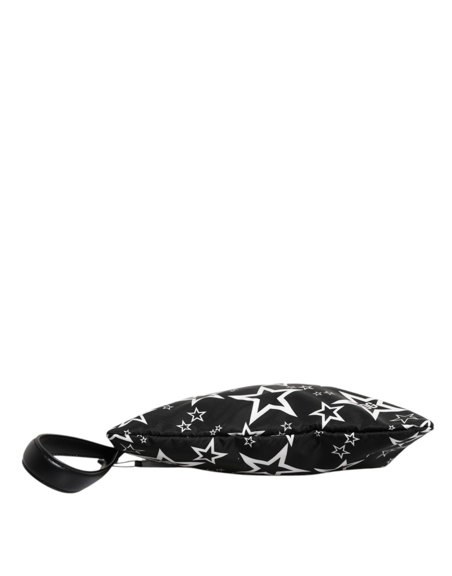 Black White Stars Pattern Clutch Pouch Bag