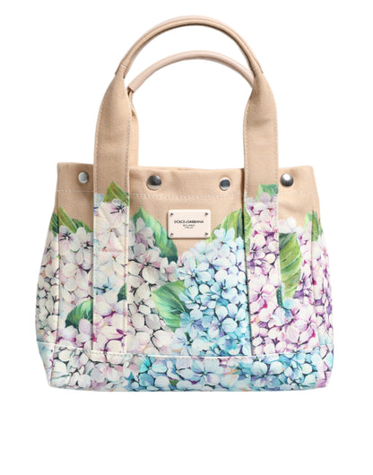 Multicolor Floral Canvas TANIA Top Handle Tote Bag