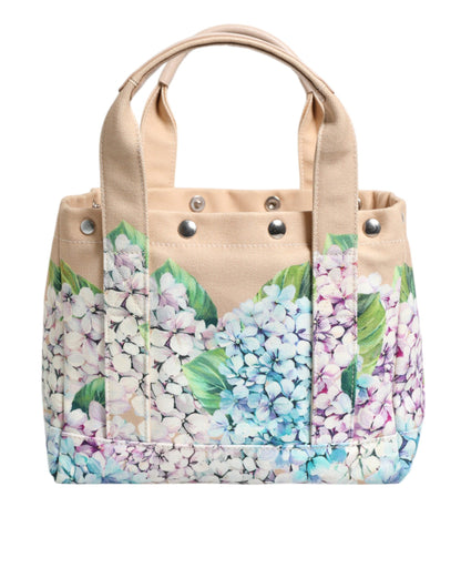 Multicolor Floral Canvas TANIA Top Handle Tote Bag