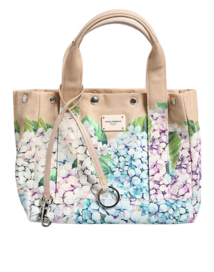 Multicolor Floral Canvas TANIA Top Handle Tote Bag