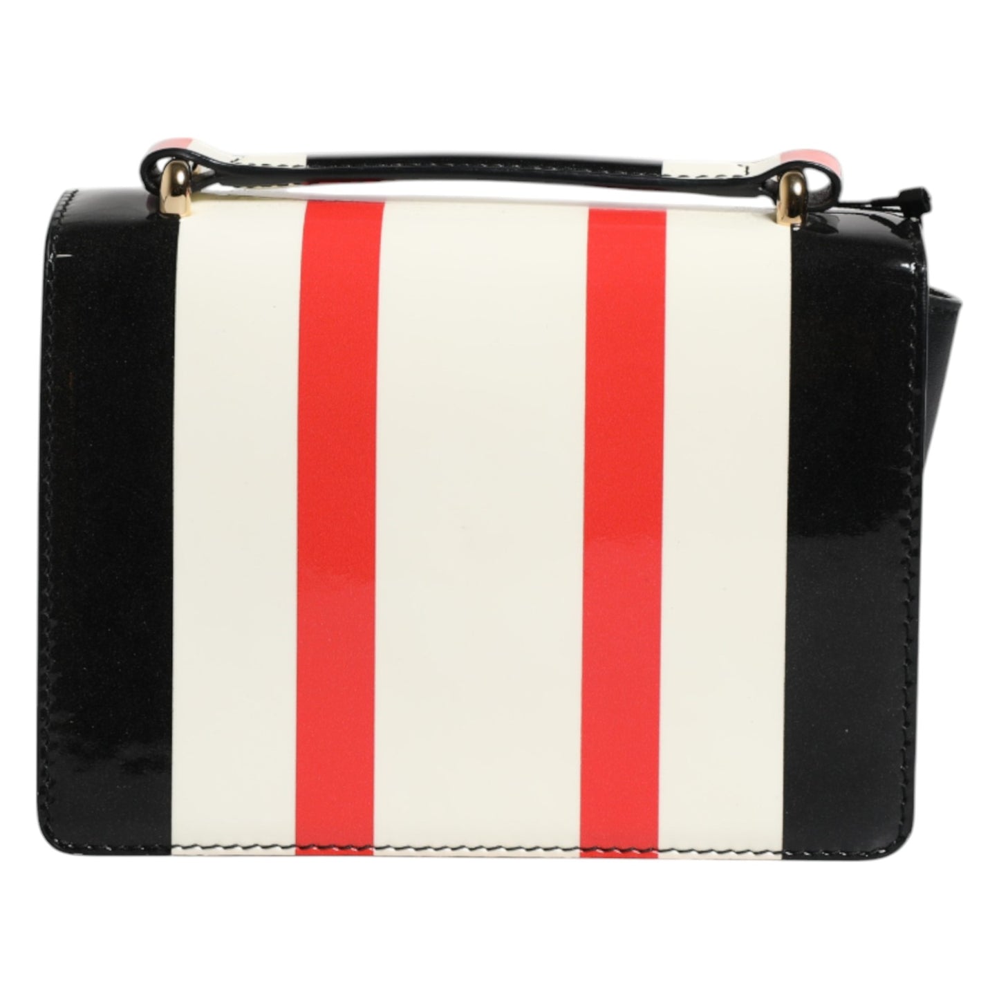 Multicolor Stripes Leather Crossbody Bag