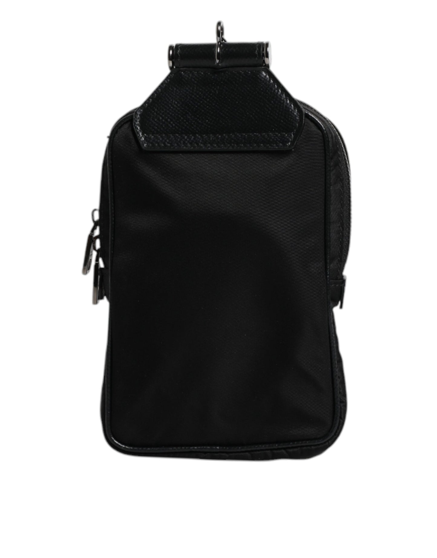 Bolso bandolera con cordón de cuero negro