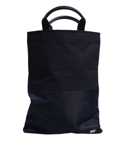 Dark Blue Nylon Shoulder Baby Tote Diaper Bag