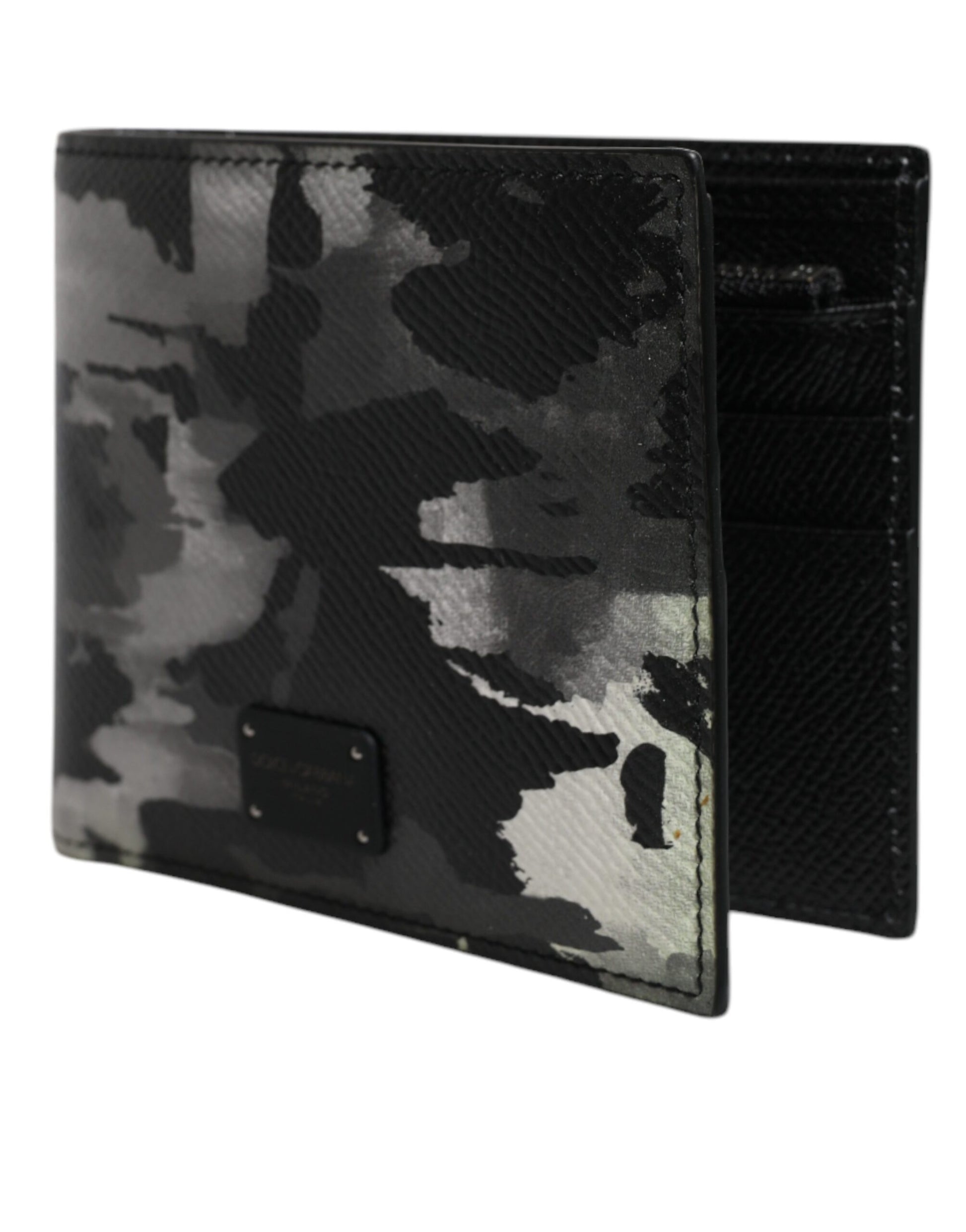 Multicolor Camouflage Bifold Card Holder Logo Wallet