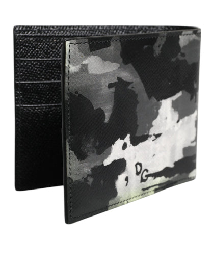 Multicolor Camouflage Bifold Card Holder Logo Wallet