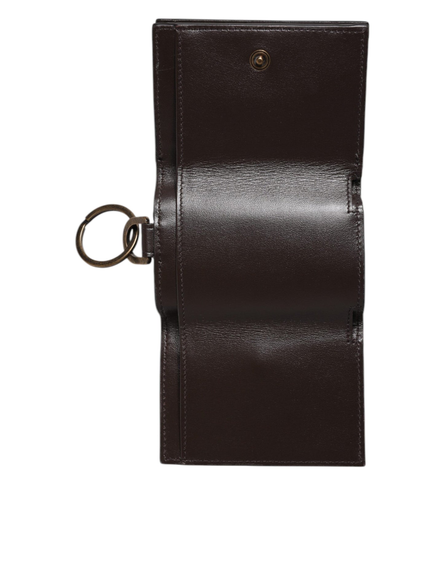 Cartera tríptico Crossbody de piel exótica negra