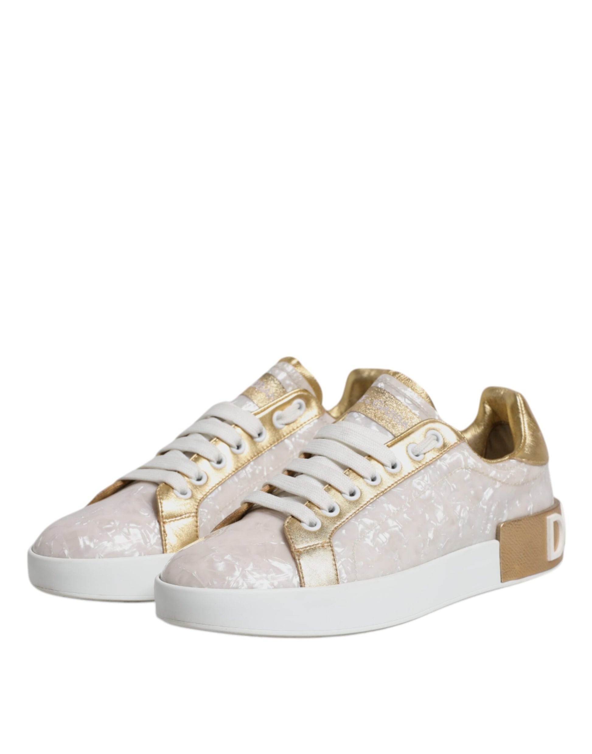 White Portofino Mother Of Pearl Sneakers Casual Shoes