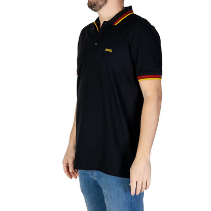 Polo de algodón negro