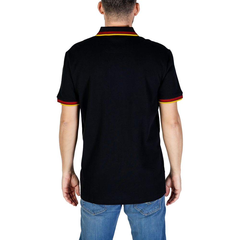 Polo de algodón negro