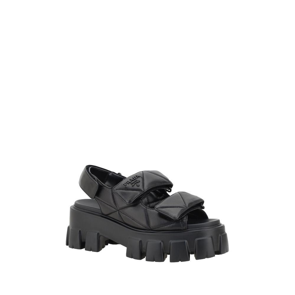 Sandals with lug sole