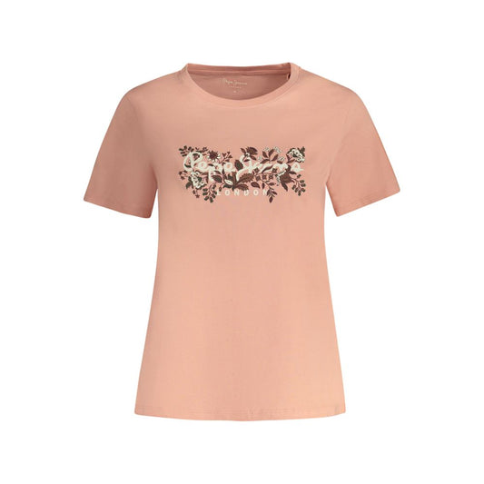 Pink Cotton Tops & T-Shirt