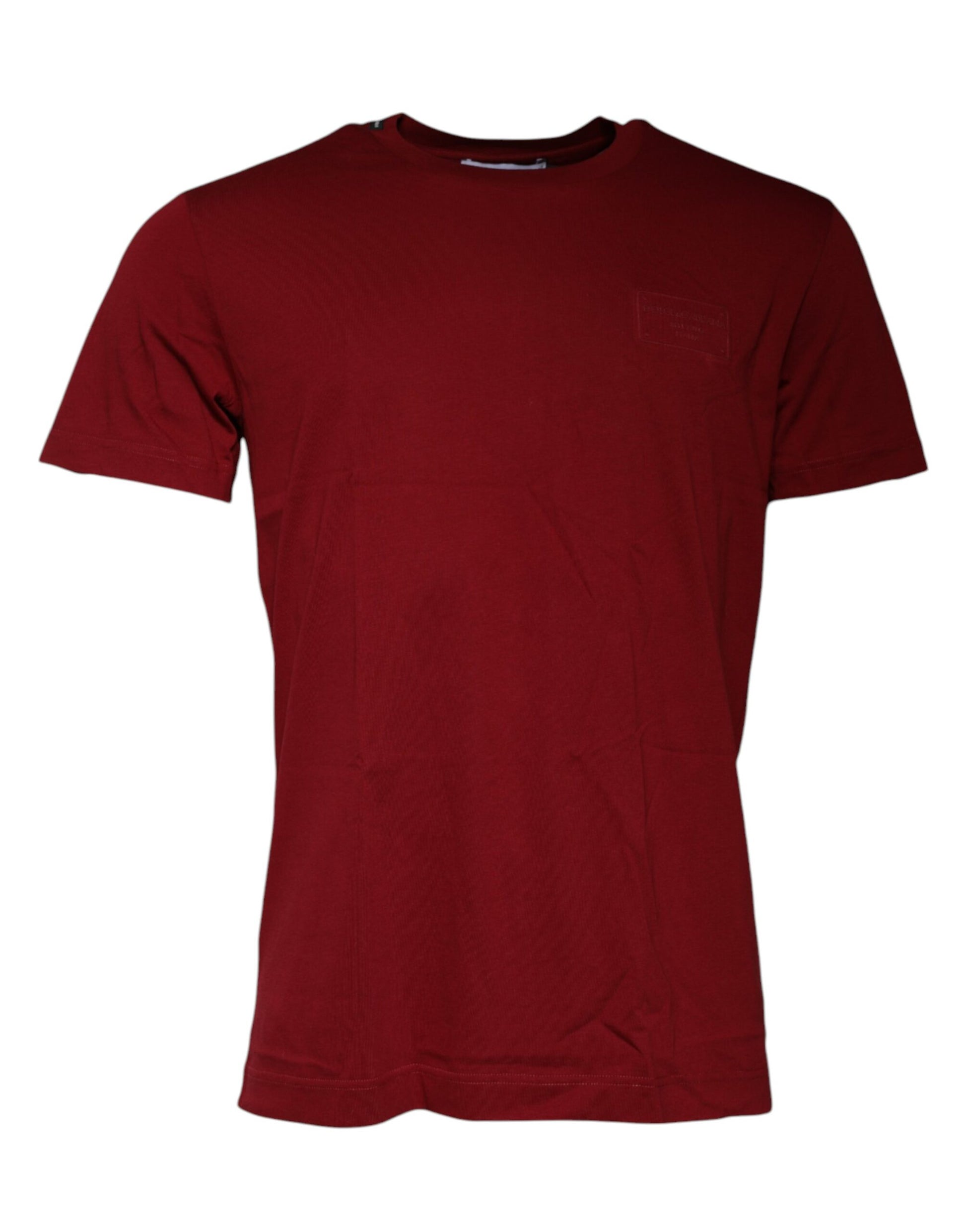 Maroon Logo Crew Neck Short Sleeves T-shirt