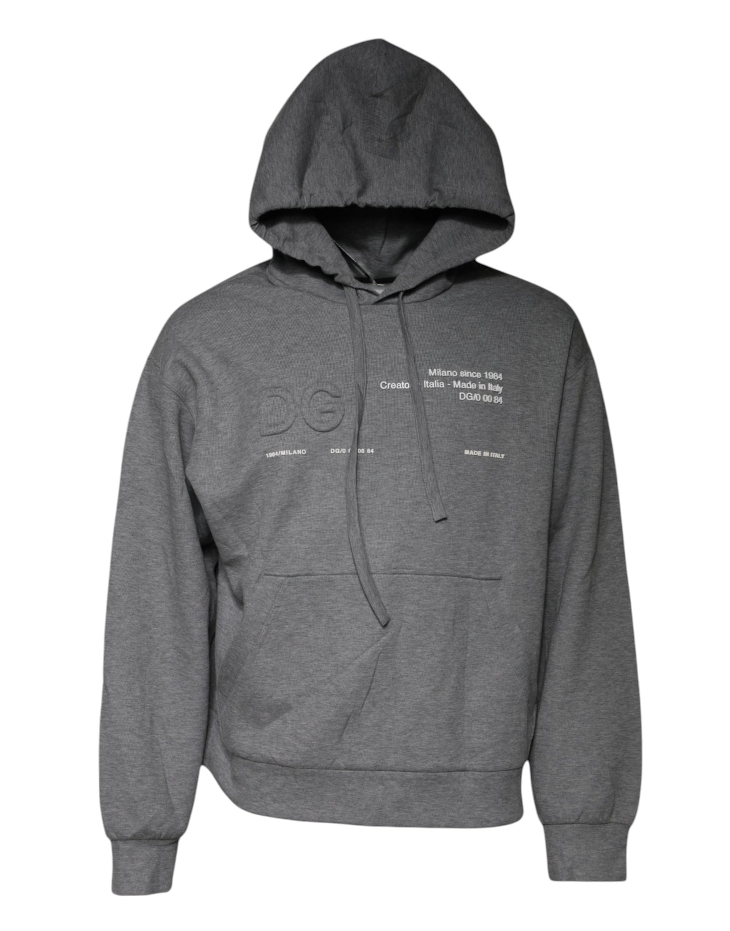 Gray Cotton Hooded Men Sweatshirt Sweater