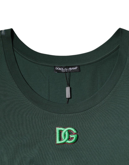 Green DG Sleeveless Round Neck Tank T-shirt