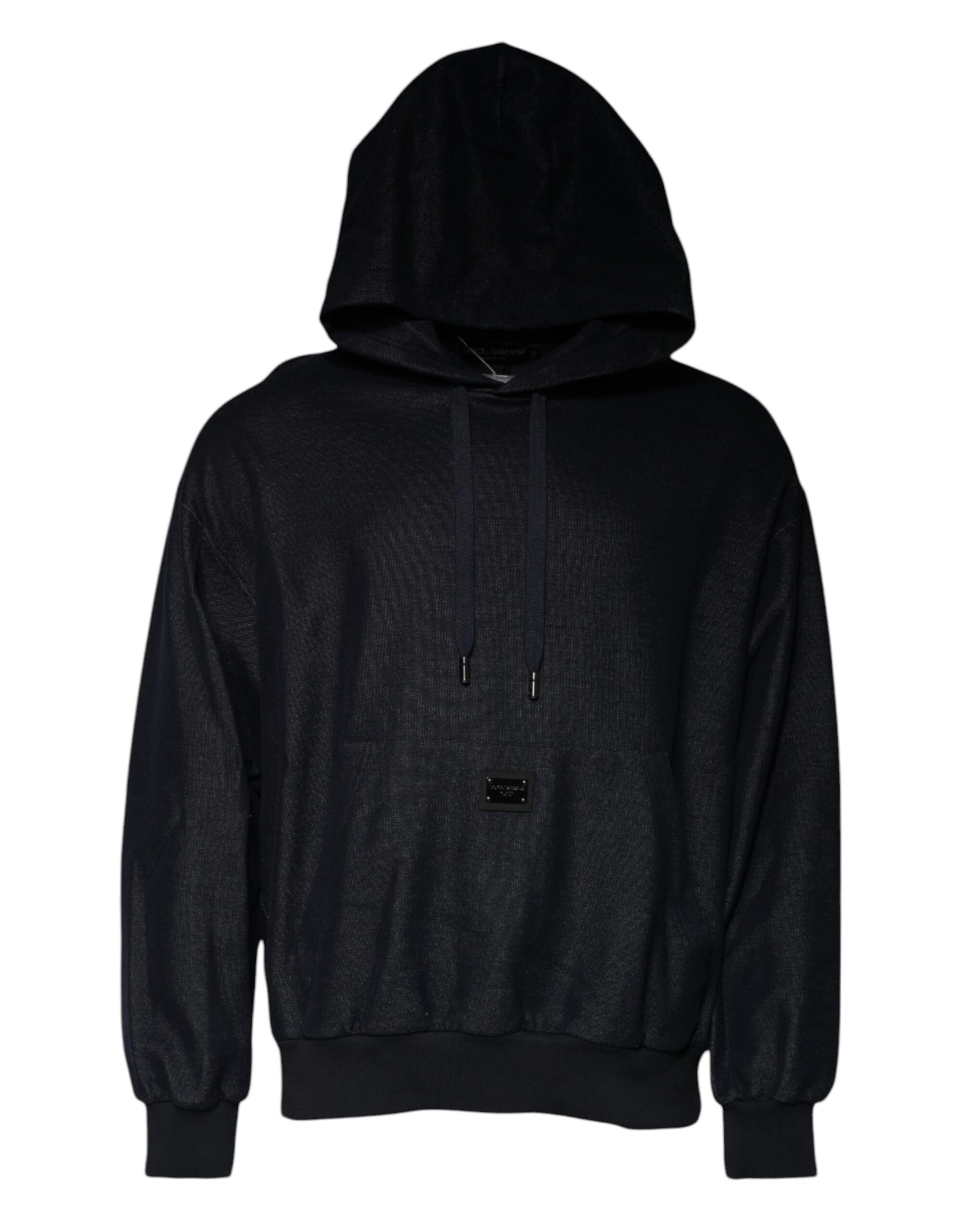 Black Cotton Hooded Men Sweatshirt Sweater