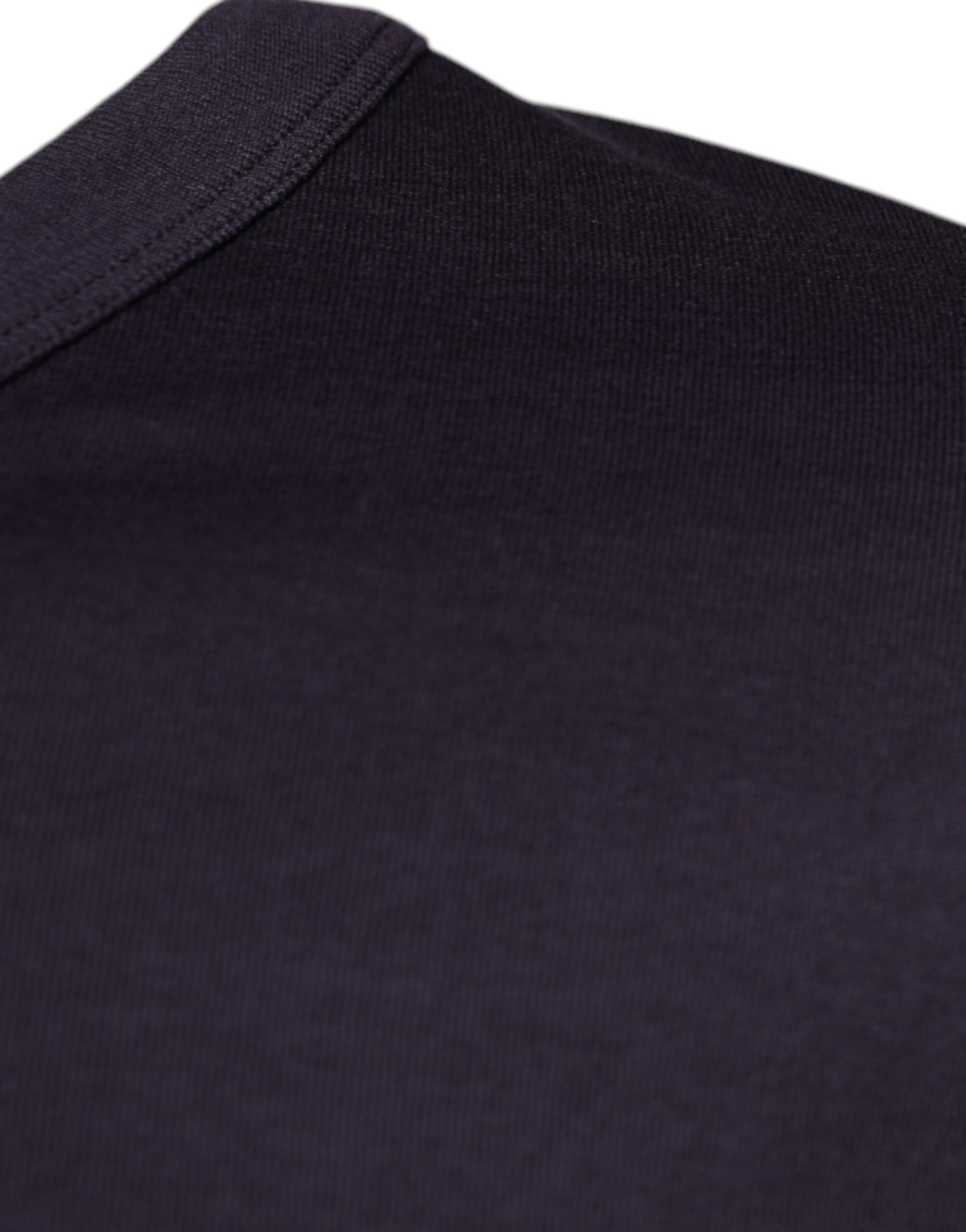 Violet Cotton Crew Neck Short Sleeves T-shirt