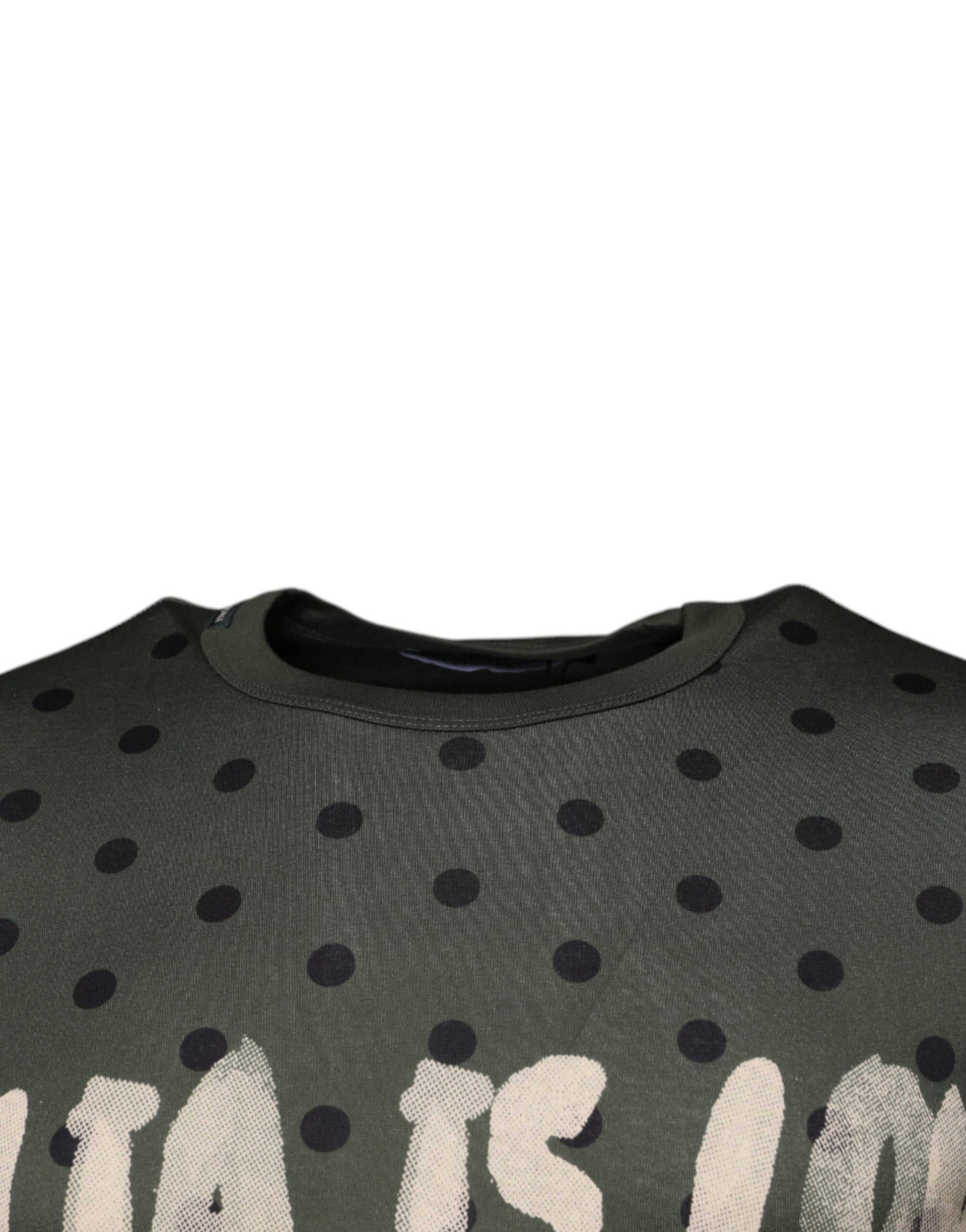 Gray Sicilia Cotton Crew Neck T-shirt