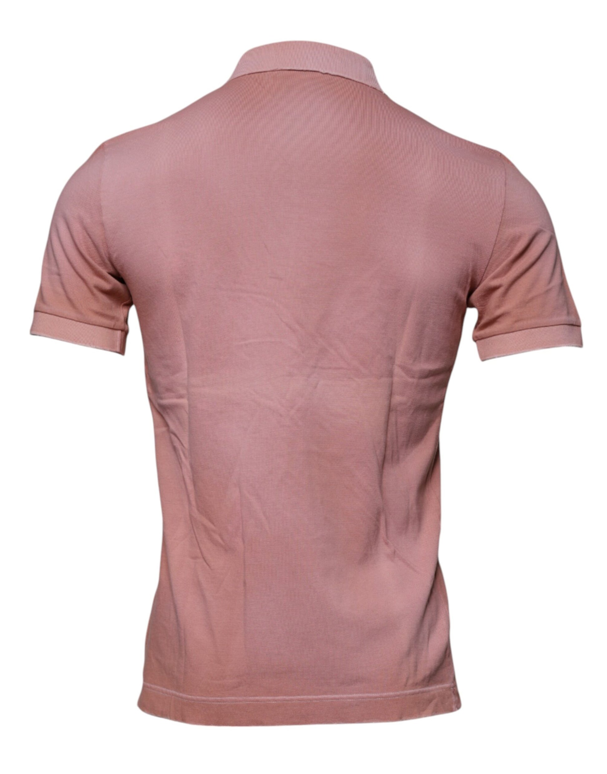 Polo de manga corta con cuello corona rosa