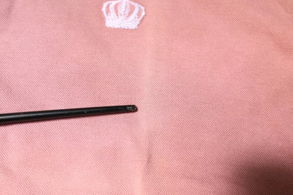 Polo de manga corta con cuello corona rosa