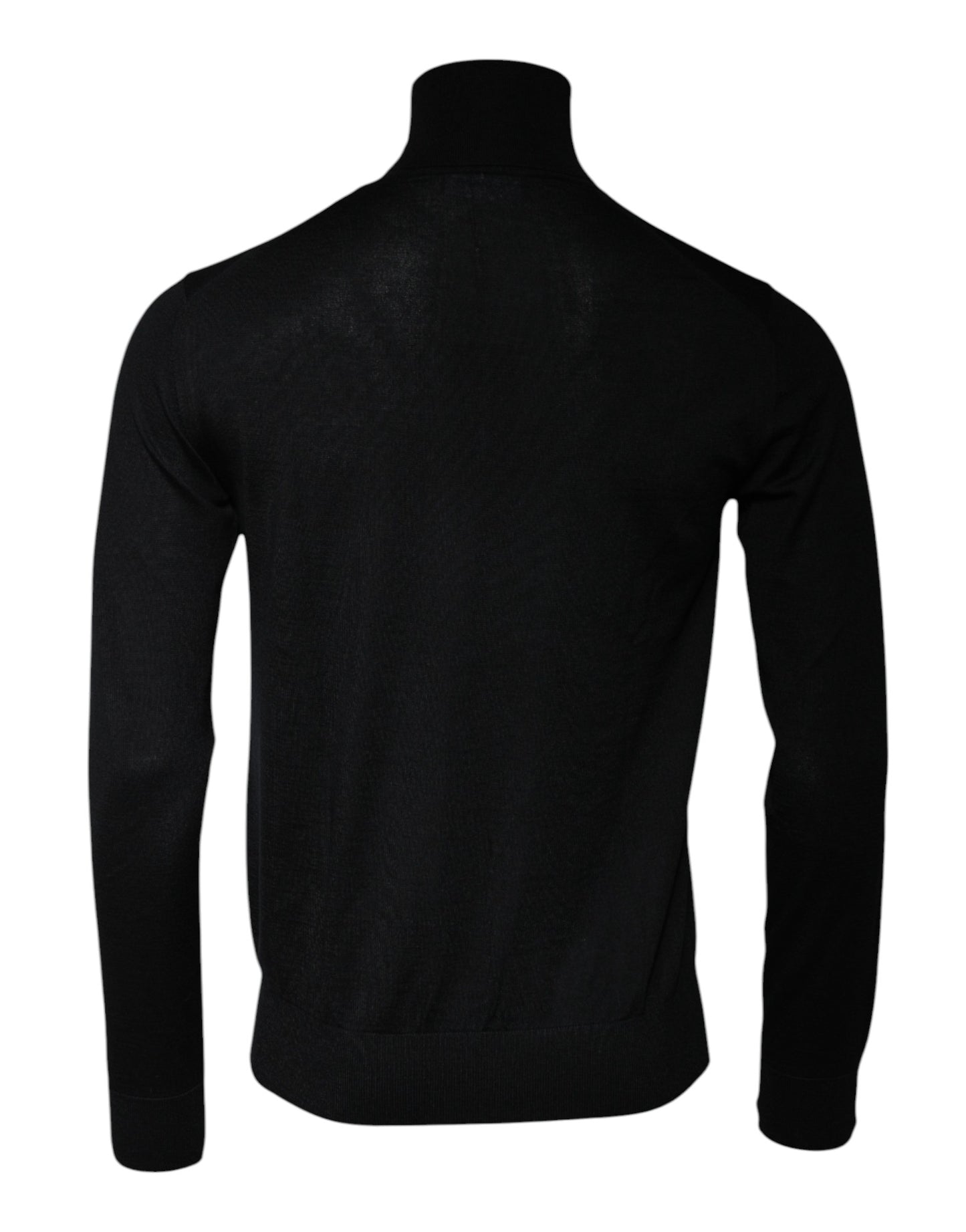 Black Cashmere Turtleneck Pullover Sweater