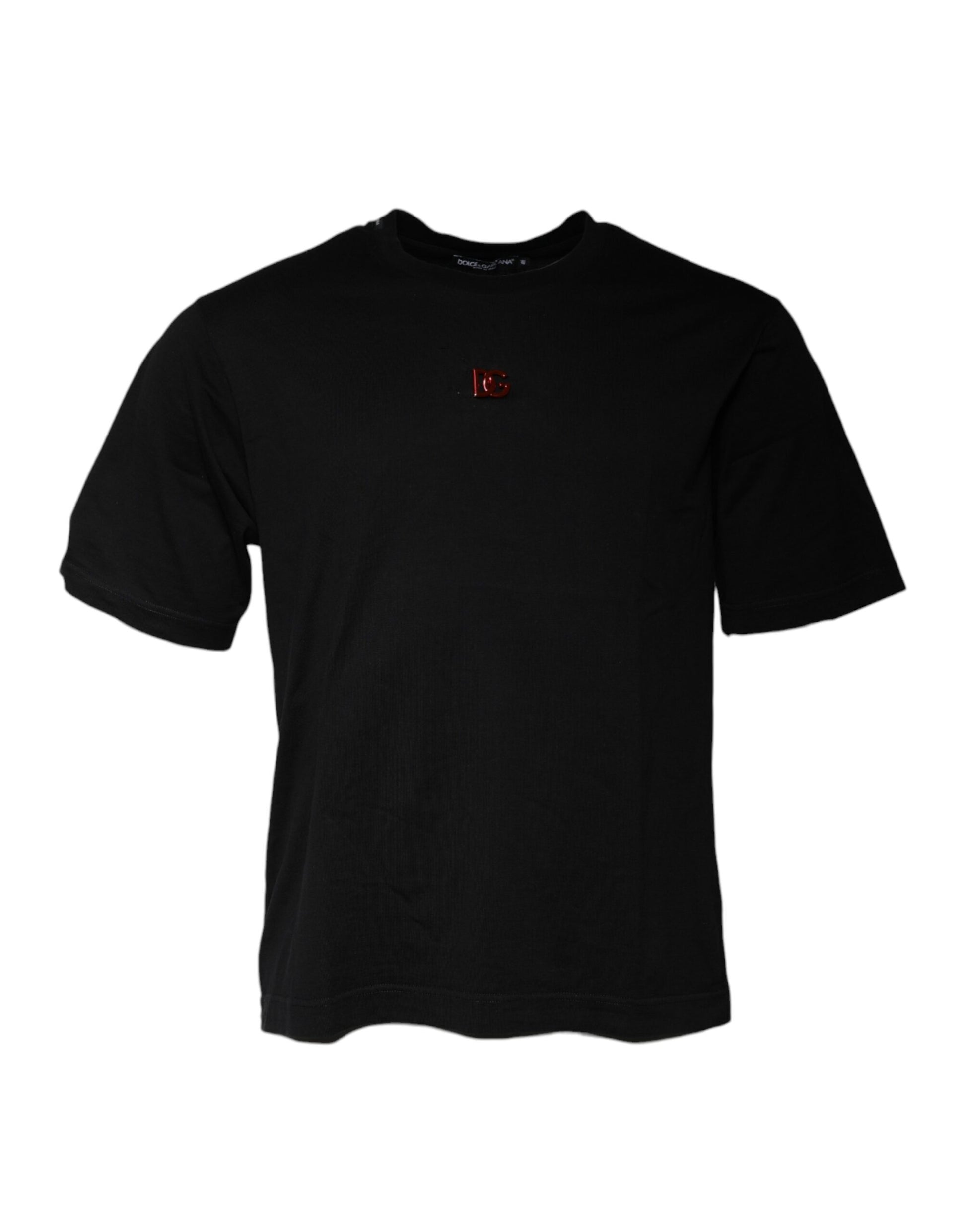 Black DG Logo Crew Neck Short Sleeve T-shirt